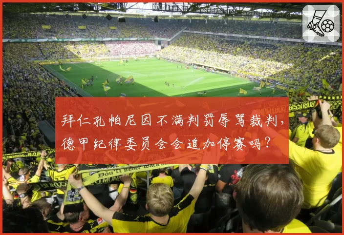 拜仁孔帕尼因不满判罚辱骂裁判,德甲纪律委员会会追加停赛吗?